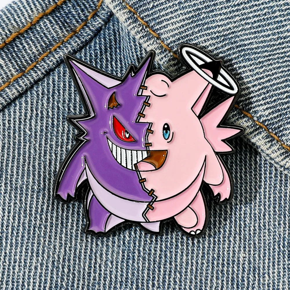 Tablet Cute Accessories - 1 pièce Broche Anime Gengar Émail