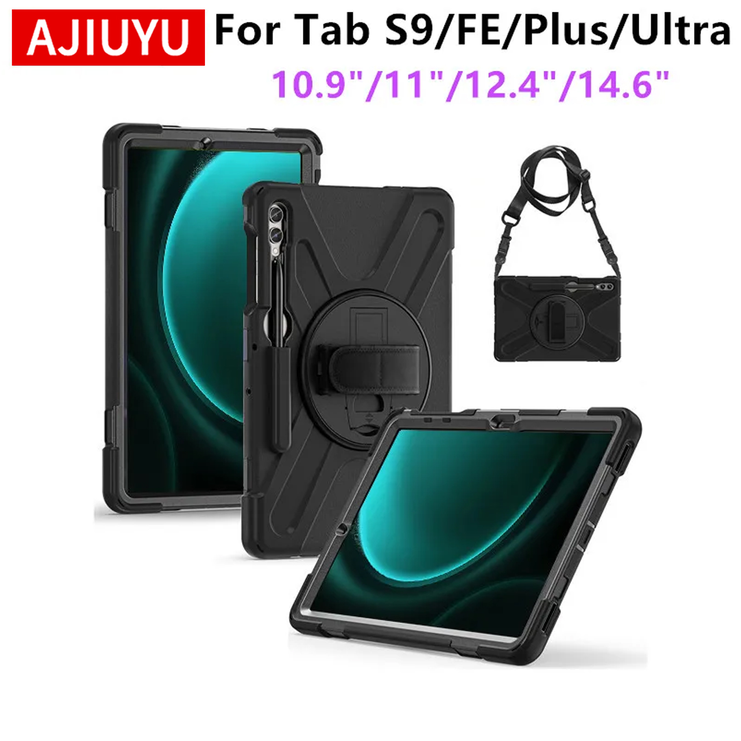 Samsung Tablet A9 Accessories - Coque antichoc robuste pour Samsung Galaxy