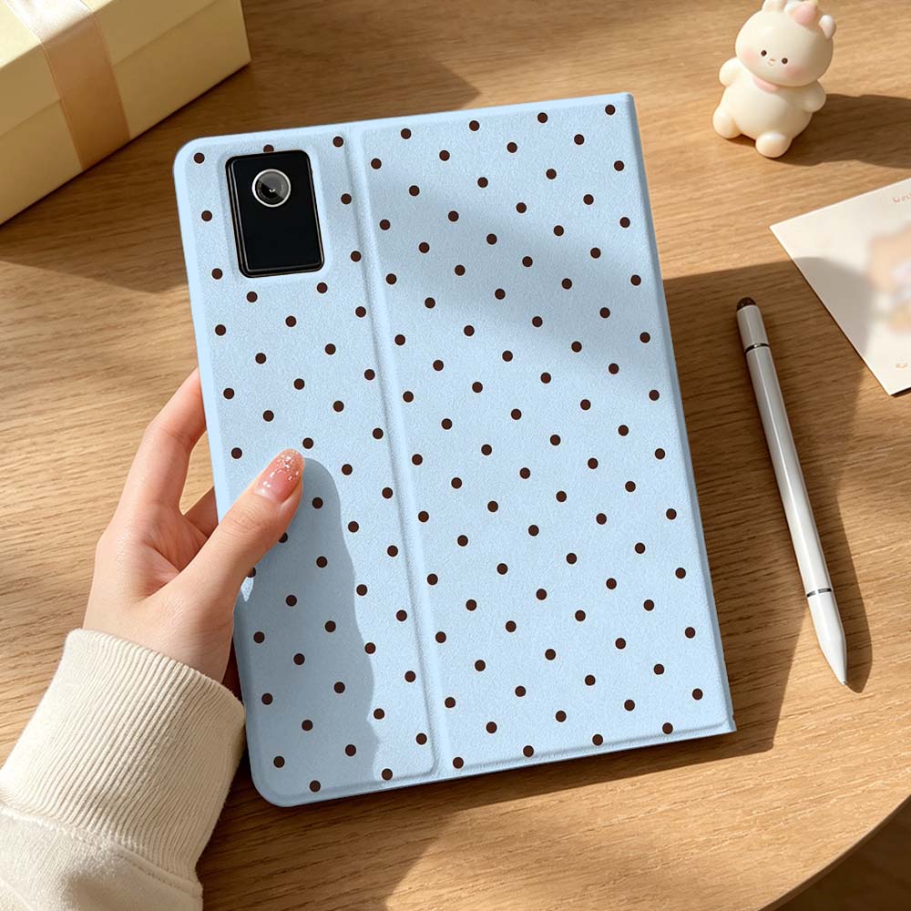 Étui rose et blanc à pois pour - Lenovo Tablet P12 Accessories avis et prix