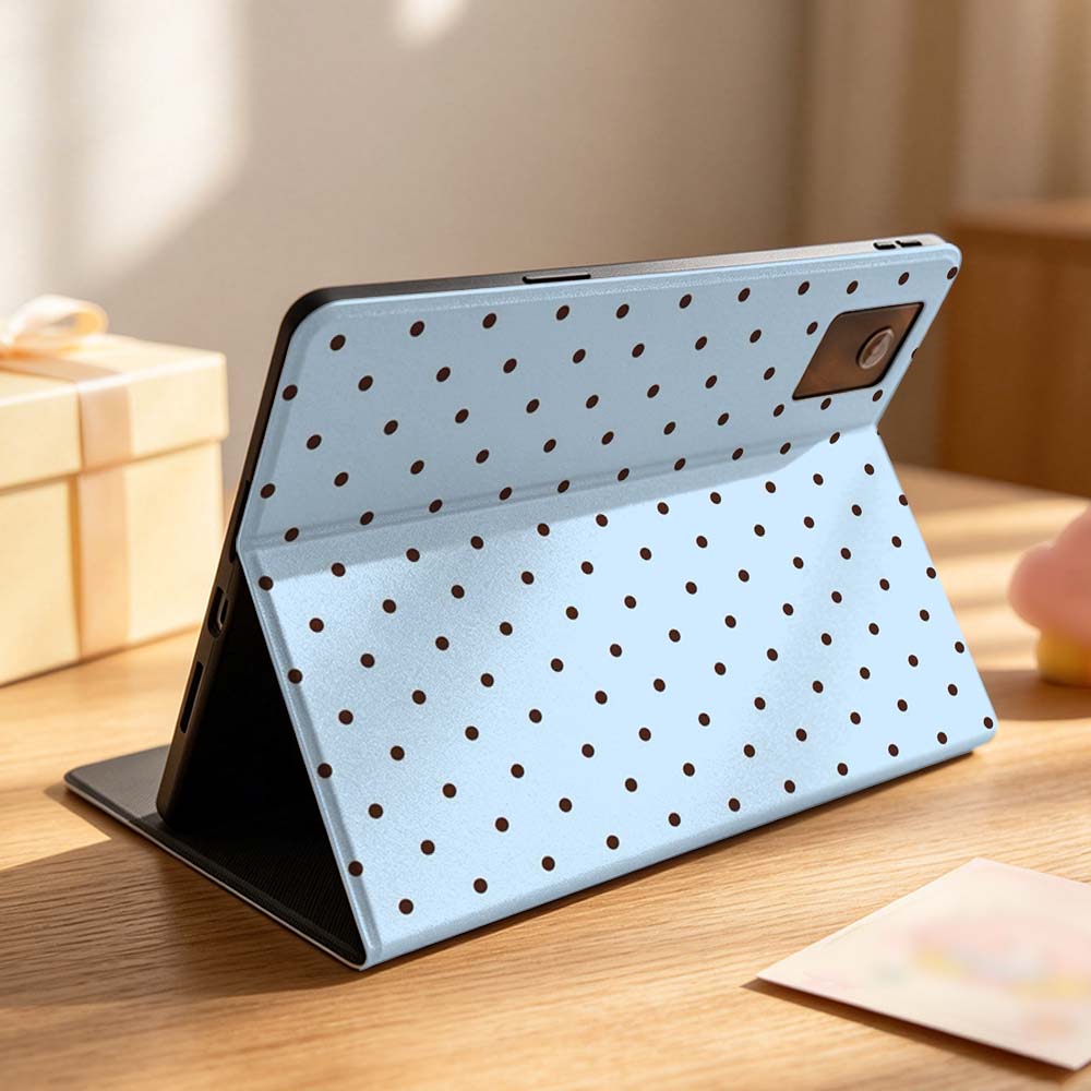 Étui rose et blanc à pois pour - Lenovo Tablet P12 Accessories avis et prix