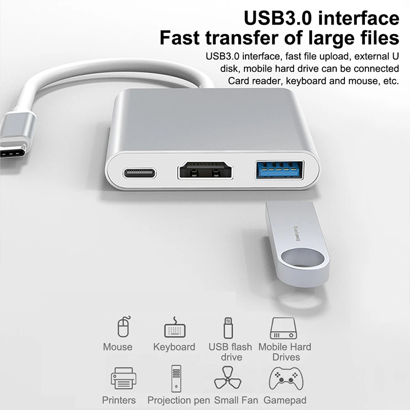 Hub USB Type C 3 en 1 vers HDM - Huawei Tablet Accessories avis et prix
