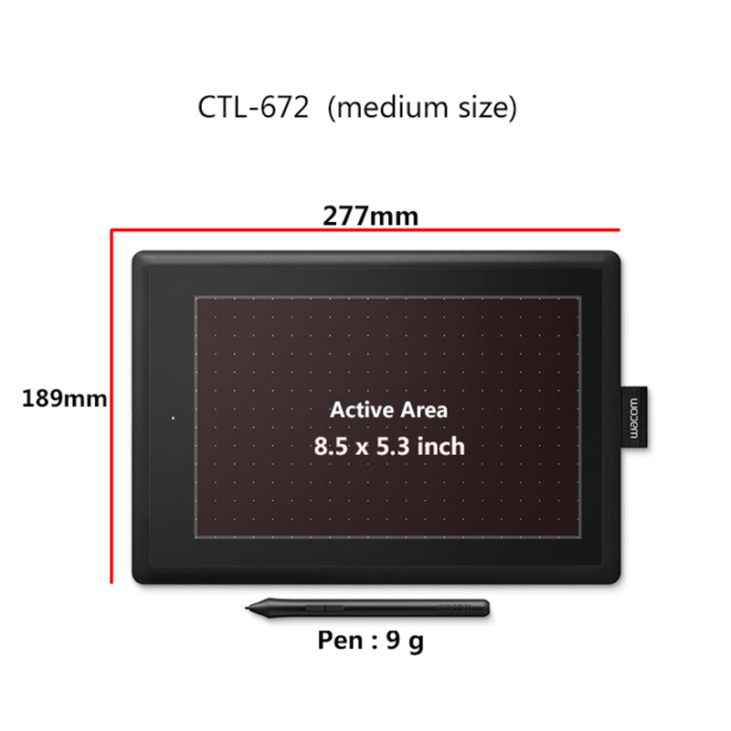 Wacom CTL-672 10.9x7.4 Ins Tab - Wacom Tablet Accessories avis et prix