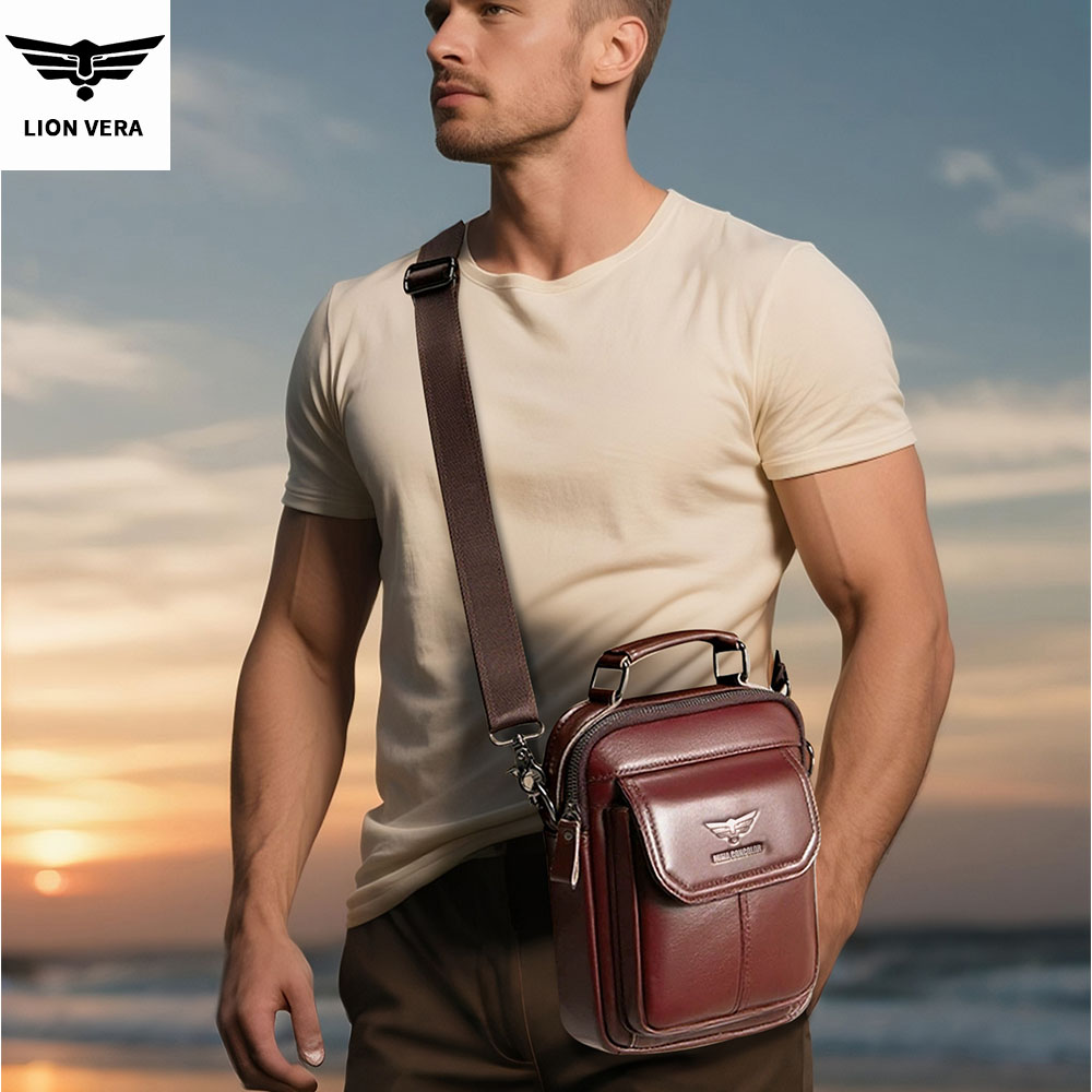 Sac à bandoulière en cuir véri - Tablet Accessories Bag avis et prix