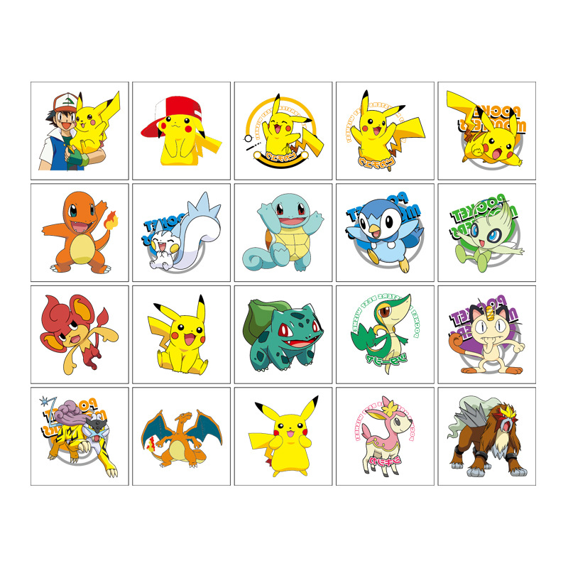 Autocollant de tatouage Pokemo - Tablet Cute Accessories avis et prix