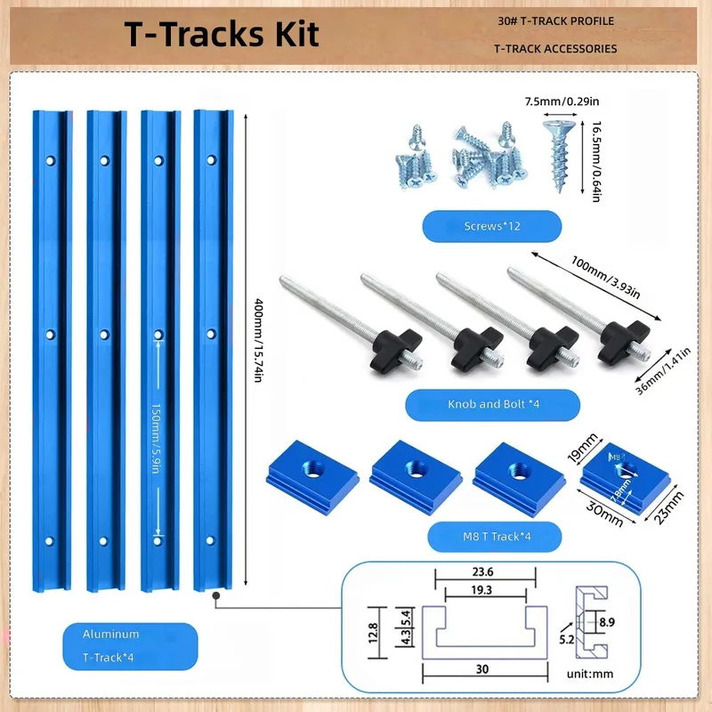 Kit de glissières T30 à fente  - Tablet Accessories Set avis et prix