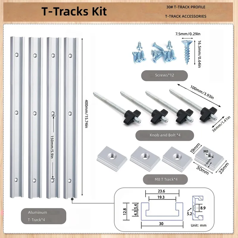 Kit de glissières T30 à fente  - Tablet Accessories Set avis et prix